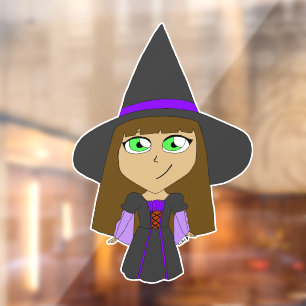 Vinilos Para Cristales chibi witch