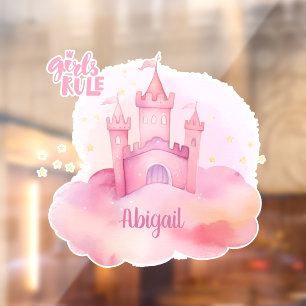 Vinilos Para Cristales Chicas gobiernan el palacio en la acuarela de la n