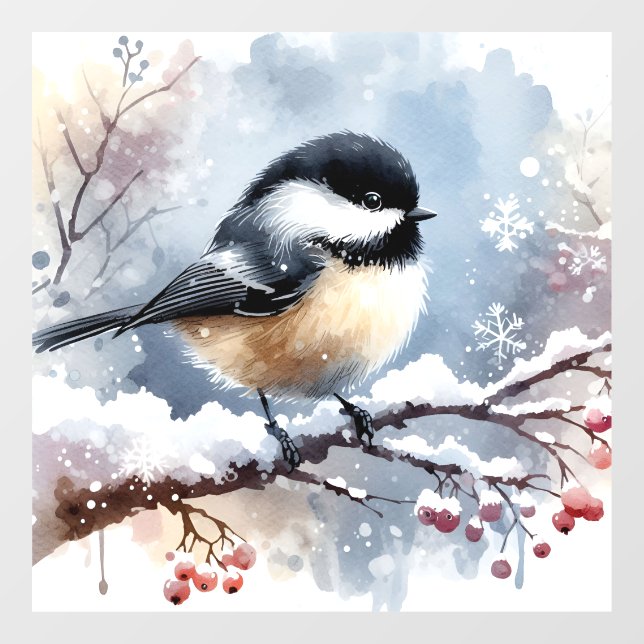 Vinilos Para Cristales Chickadee Window Cling (Hoja)