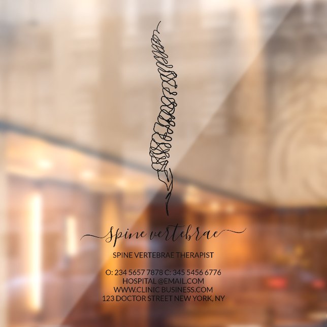 Vinilos Para Cristales Chiropractic Doctor brand (Hoja 2)