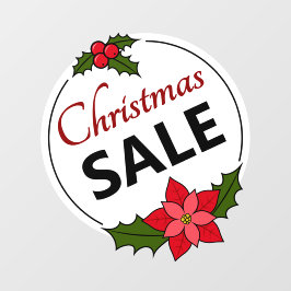 Vinilos Para Cristales Christmas Sale Sticker - Holiday Window Cling