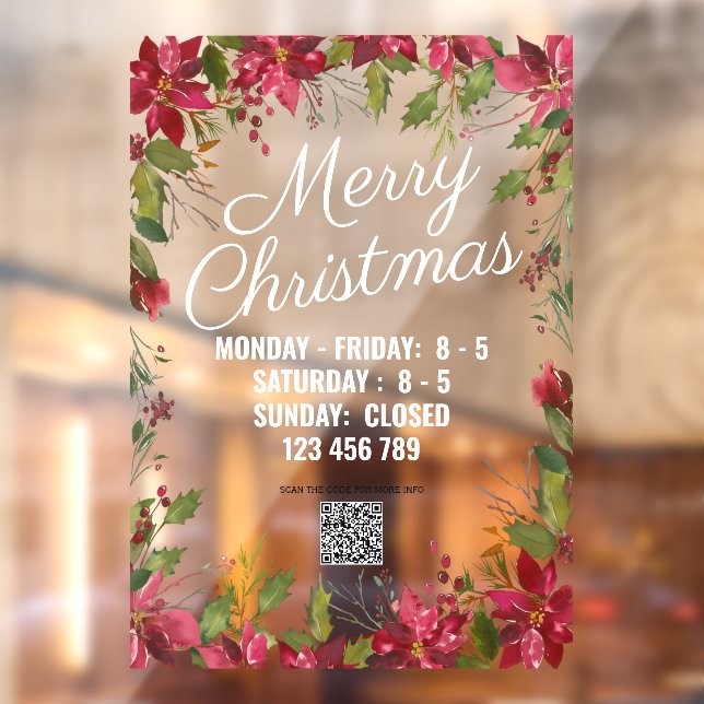 Vinilos Para Cristales Cierre de ventanas de Navidades de señalización de (Hoja 2)