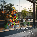 Vinilos Para Cristales Cillado de ventana de árbol de Navidad grande<br><div class="desc">Transforme sus ventanas en una impresionante pantalla de vacaciones con nuestro Gran Cling de Ventana de Árbol de Navidad. Este impresionante revestimiento cuenta con un bello y detallado árbol de Navidad, perfecto para añadir un toque de encanto festivo a su casa o oficina. El gran tamaño del revestimiento lo convierte...</div>