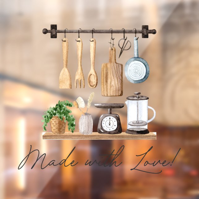 Vinilos Para Cristales Cita de cocina acuática para utensilios de cocina (Hoja 2)