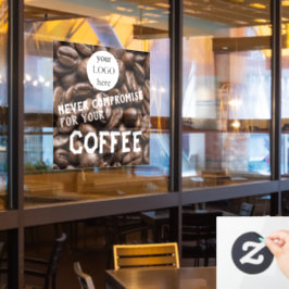 Vinilos Para Cristales Cita promocional de café
