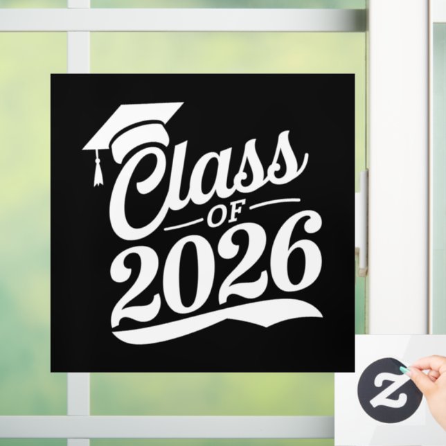 Vinilos Para Cristales Clase De Graduación Orgullosa De 2026 (Hogar)