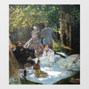 Vinilos Para Cristales Claude Monet - Almuerzo en la hierba, panel derech