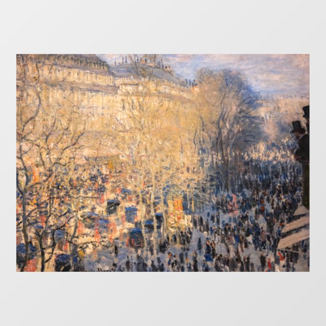 Vinilos Para Cristales Claude Monet - Boulevard des Capucines en París (Hoja)