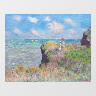 Vinilos Para Cristales Claude Monet - Camino acantilado en Pourville