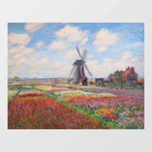 Vinilos Para Cristales Claude Monet - Campo de tulipanes en Holanda