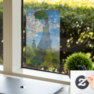 Vinilos Para Cristales Claude Monet con una sombrilla