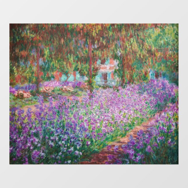 Vinilos Para Cristales Claude Monet - El jardín del artista en Giverny (Hoja)