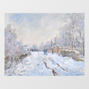 Vinilos Para Cristales Claude Monet - Escena de nieve en Argentina