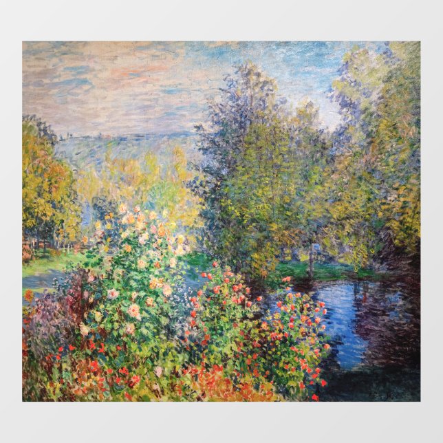 Vinilos Para Cristales Claude Monet - Esquina del jardín de Montgeron (Hoja)