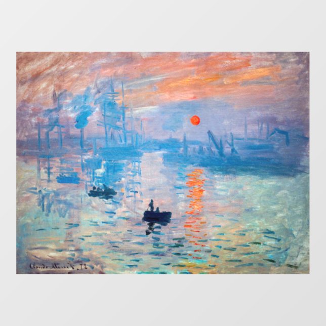 Vinilos Para Cristales Claude Monet - Impresión, amanecer (Hoja)