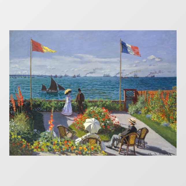 Vinilos Para Cristales Claude Monet - Jardín en Sainte-Adresse (Hoja)