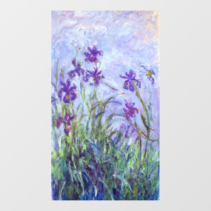 Vinilos Para Cristales Claude Monet - Lilac Irises / Iris Mauves