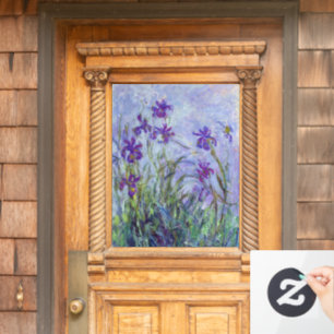 Vinilos Para Cristales Claude Monet - Lilac Irises / Iris Mauves