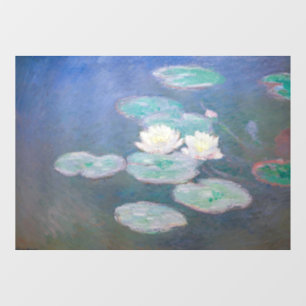 Vinilos Para Cristales Claude Monet - Lilies de agua, efecto nocturno
