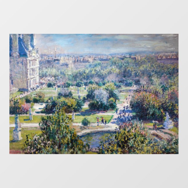 Vinilos Para Cristales Claude Monet - Los Jardines de las Tullerías (Hoja)
