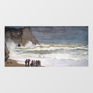 Vinilos Para Cristales Claude Monet - Mar duro en Etretat