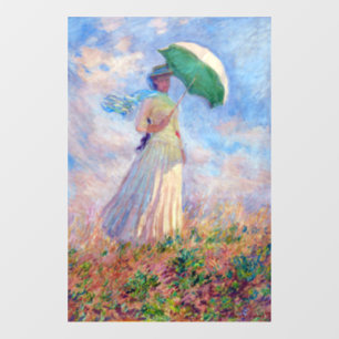 Vinilos Para Cristales Claude Monet - Mujer con Parasol a la derecha