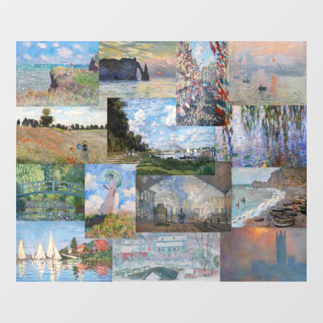 Vinilos Para Cristales Claude Monet - Patchwork (Hoja)