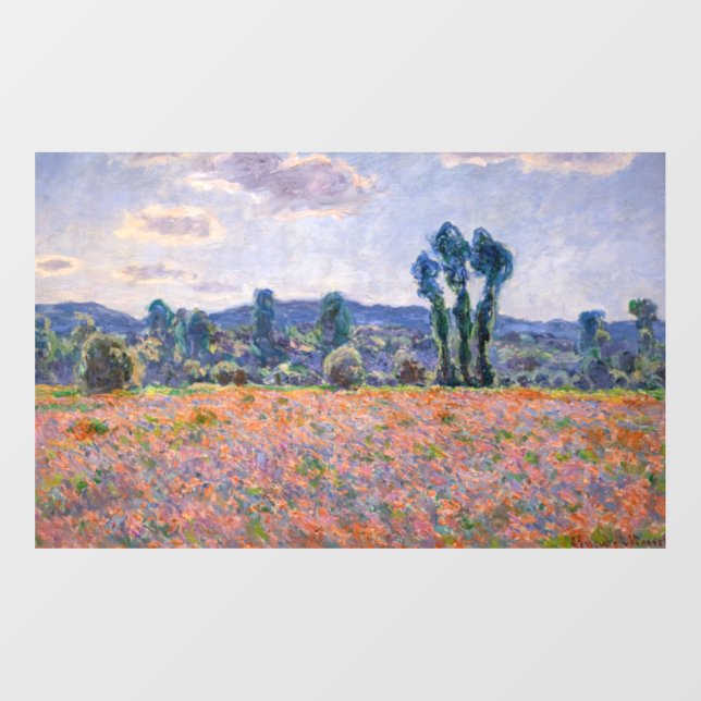 Vinilos Para Cristales Claude Monet - Poppy Field 1890 (Giverny) (Hoja)