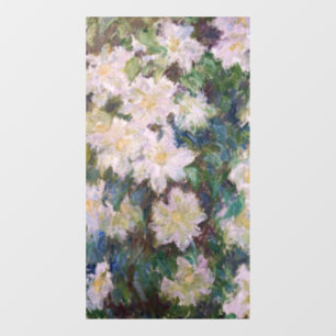 Vinilos Para Cristales Claude Monet - White Clematis