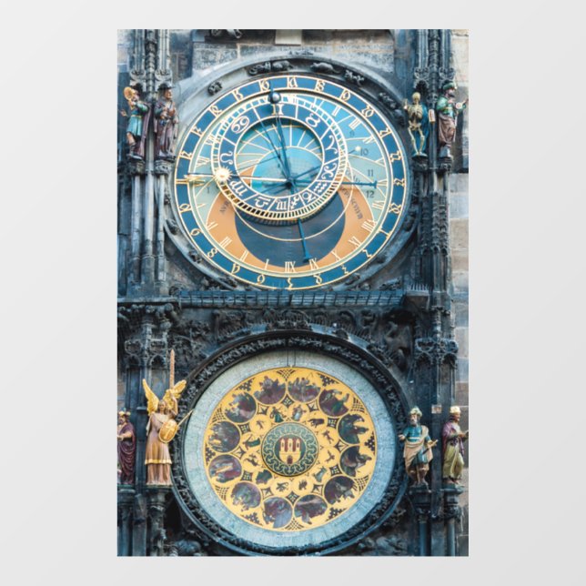 Vinilos Para Cristales Clausura del reloj astronómico de Praga (Hoja)