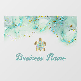 Vinilos Para Cristales clavija de ventana de tortuga marina purpurina sim