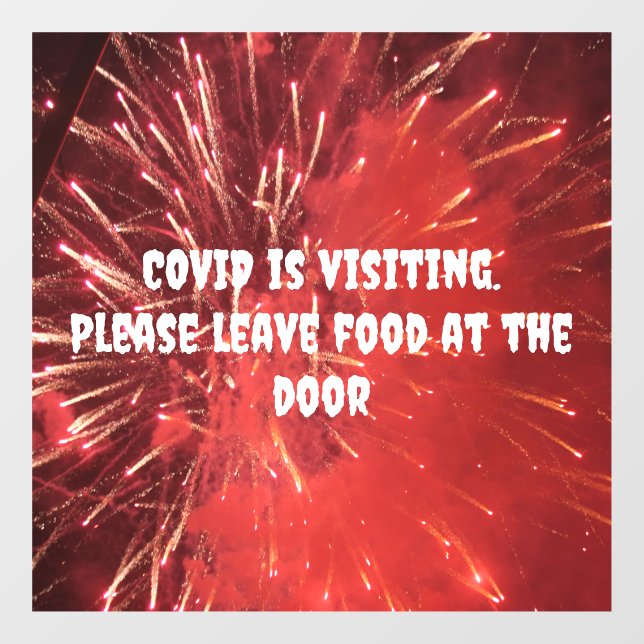 Vinilos Para Cristales Clic de ventana COVID (Hoja)