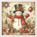 Vinilos Para Cristales Clic Vintage Christmas Window Cling<br><div class="desc">clavitud clásica de la ventana de navidad vintage</div>