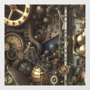 Vinilos Para Cristales Cling de la ventana de arte de Steampunk