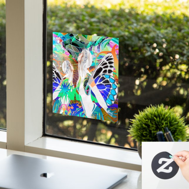 Vinilos Para Cristales Cling de la ventana de baile mágico (Oficina)