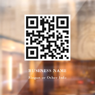Vinilos Para Cristales Cling de la ventana de negocio del código QR de m