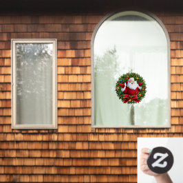 Vinilos Para Cristales Cling de la ventana de Santa Claus