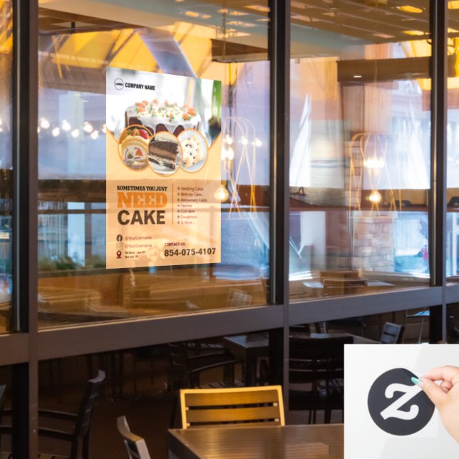 Vinilos Para Cristales Cling de la ventana de servicios de panadería (ventana del restaurante)