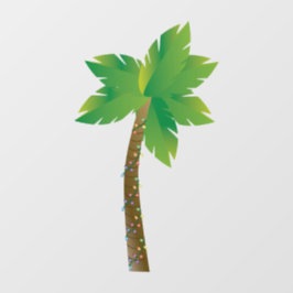 Vinilos Para Cristales Cling de la ventana del árbol de palmas de los nav