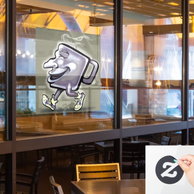 Vinilos Para Cristales Cling de la ventana del café (ventana del restaurante)