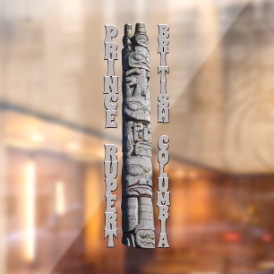 Vinilos Para Cristales Cling de la ventana del tótem del tubo del tótem d