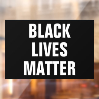 Vinilos Para Cristales Cling de ventana Black Lives Matter