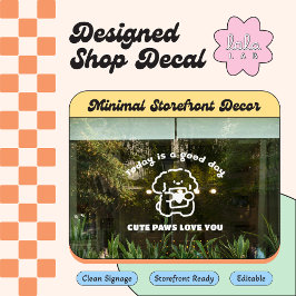 Vinilos Para Cristales Cling de ventana de bienvenida y horario de Clínic