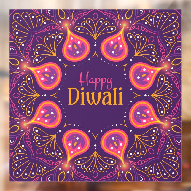 Vinilos Para Cristales Cling de ventana de Diwali (Hoja 2)