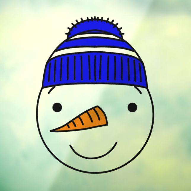 Vinilos Para Cristales Cling de ventana de NAVIDADES SNOWMAN (Hoja 3)