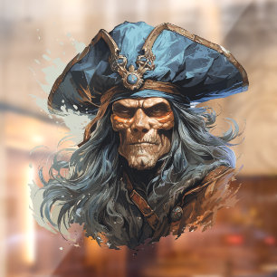 Vinilos Para Cristales Cling de ventana de piratas de muerte