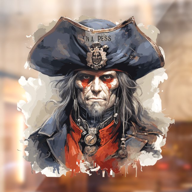 Vinilos Para Cristales Cling de ventana de piratas de muerte (Hoja 2)