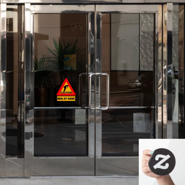 Vinilos Para Cristales Cling de ventana de Rótulo de barra divertida (Puerta de oficina)