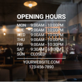 Vinilos Para Cristales Cling de ventana de teléfono del sitio web de la t