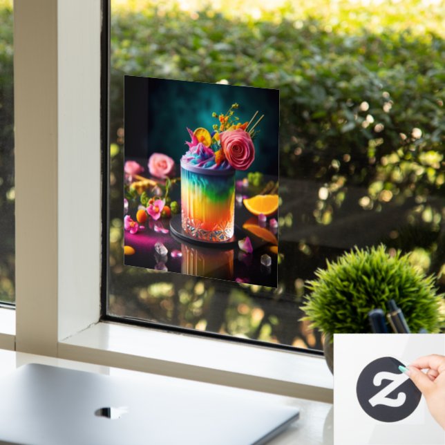 Vinilos Para Cristales Cóctel colorido (Oficina)